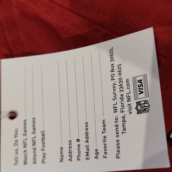 Reebok Red Vintage 49ers Girl One Size Fits All Hat - Picture 5 of 8